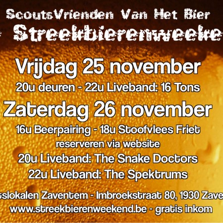 Affiche - Streekbierenweekend Zaventem 